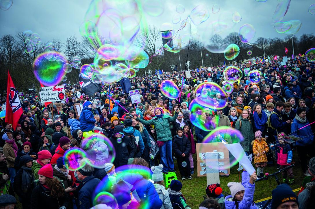Manifestation contre l'extrême droite. Berlin, 3 février 2024. / Die Linke CC BY.2.0